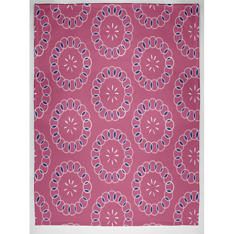 Raya Plain Weave / Muslin Throw Blanket, Pink