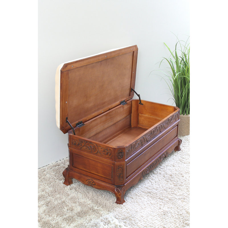 Aimiejit Polyester Blend Upholstered Storage Bench