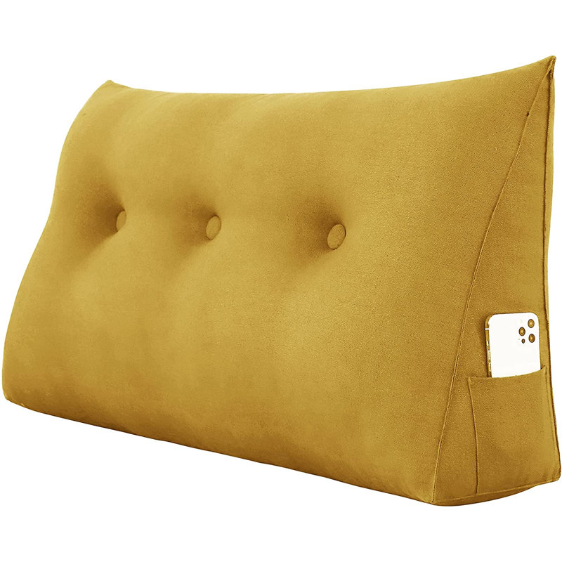 Cushion, 50cm H x 100cm W, Yellow