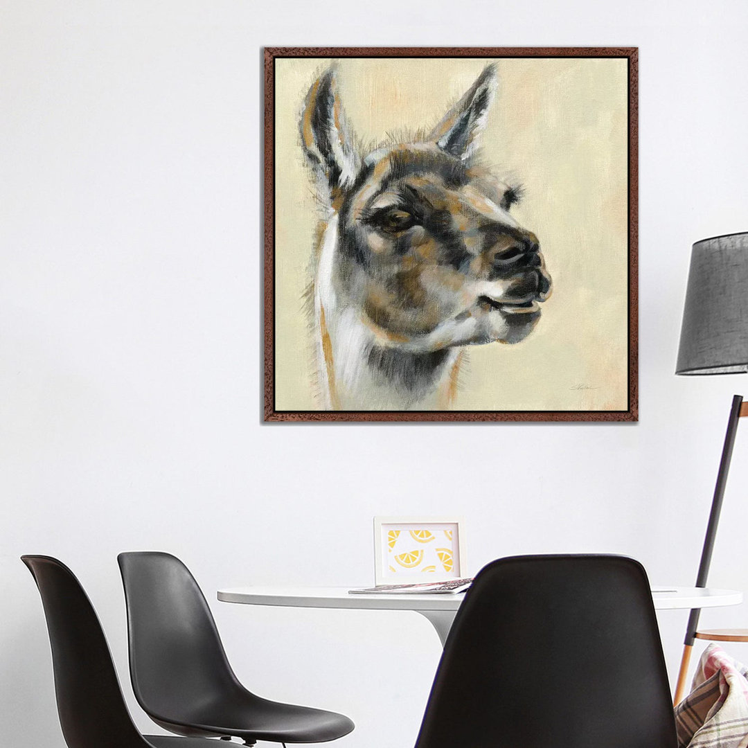 Llama Portrait by Silvia Vassileva - Gallery-Wrapped Canvas Giclée on Canvas