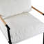 Chaise longue de loisirs en velours blanc