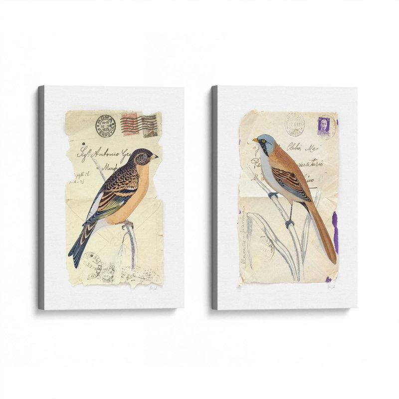 Lettre d'amour, ensemble de 2 impressions, 18 po x 12 po, Toile tendue, Toile tendue