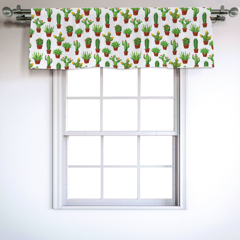 Sateen Ruffled Window Valance