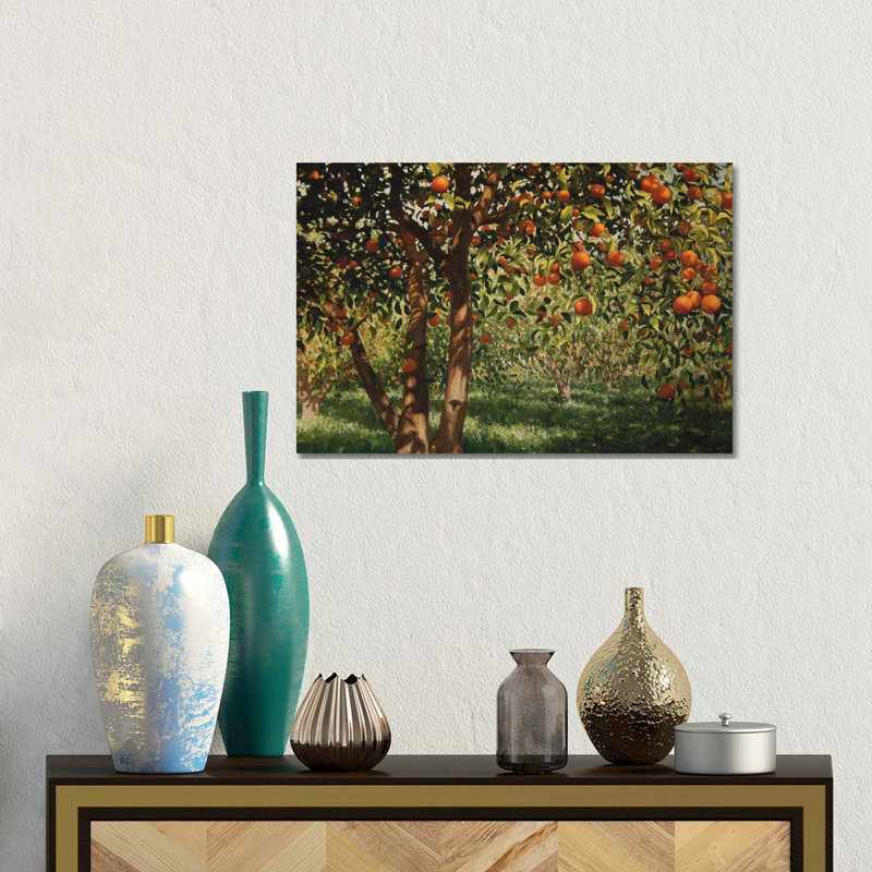 Silence Under The Oranges II, 2012 by Angus Hampel - Gallery-Wrapped Canvas Giclée on Canvas, 30.48 cm H x 45.72 cm W
