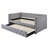 Arwen Upholstered Twin Daybed with Trundle Grey