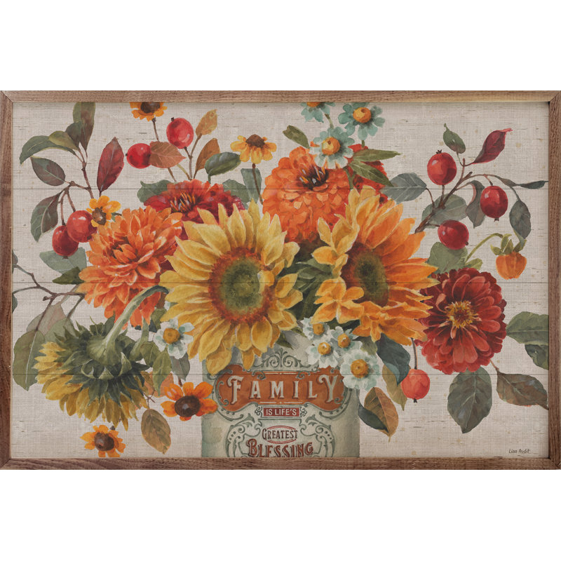 «Autumn in Bloom I» par Lisa Audit, H 10 po x l 16 po