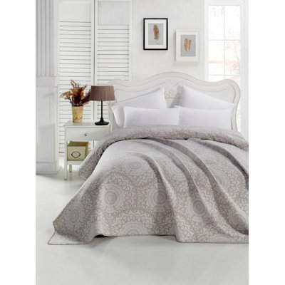 Cotton Ikat Coverlet Set