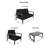 Townsend 4 - Person Patio Conversation Sets with Sunbrella® Cushions-2110287399-2141268550