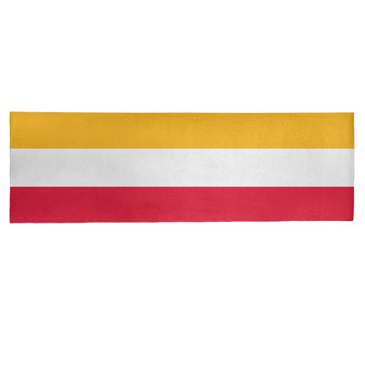 Tapis à rayures de football de couleur rouge poly kansas city