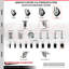 Ensemble de roulettes extensibles en polyuréthane pivotant-92142701-92142700