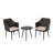 3 Pc Wicker Chat Set