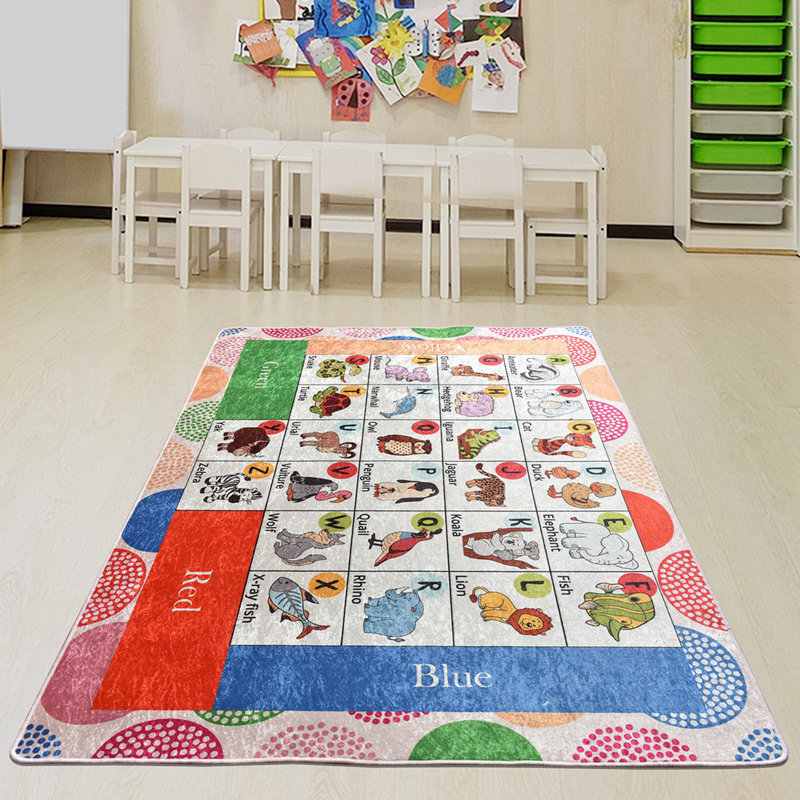 Premium Machine Washable Carpet, 4.6 x 6.2 ft, 100% Polyester, 0.2 in Pile Height | Antibacterial & Non-Slip Underside | Durable with 700 g/m² | Easy Care, Ideal for Living Room & Bedroom Décor