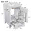 Meuble-lavabo moderne avec lavabo en céramique-1002576019