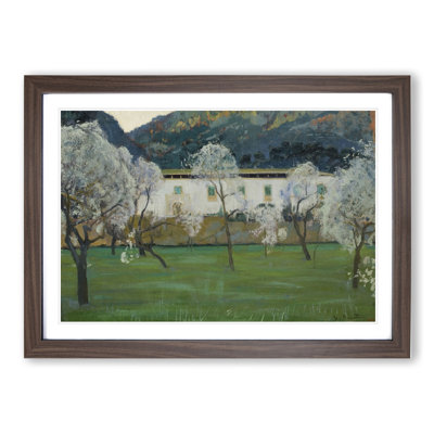 White Farmhouse by Santiago Rusinol - Picture Frame Painting