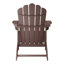 Chaise Adirondack en poly PEHD avec porte-gobelet Lucus-677126547