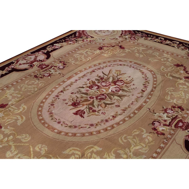 Handmade Wool Floral Area Rug