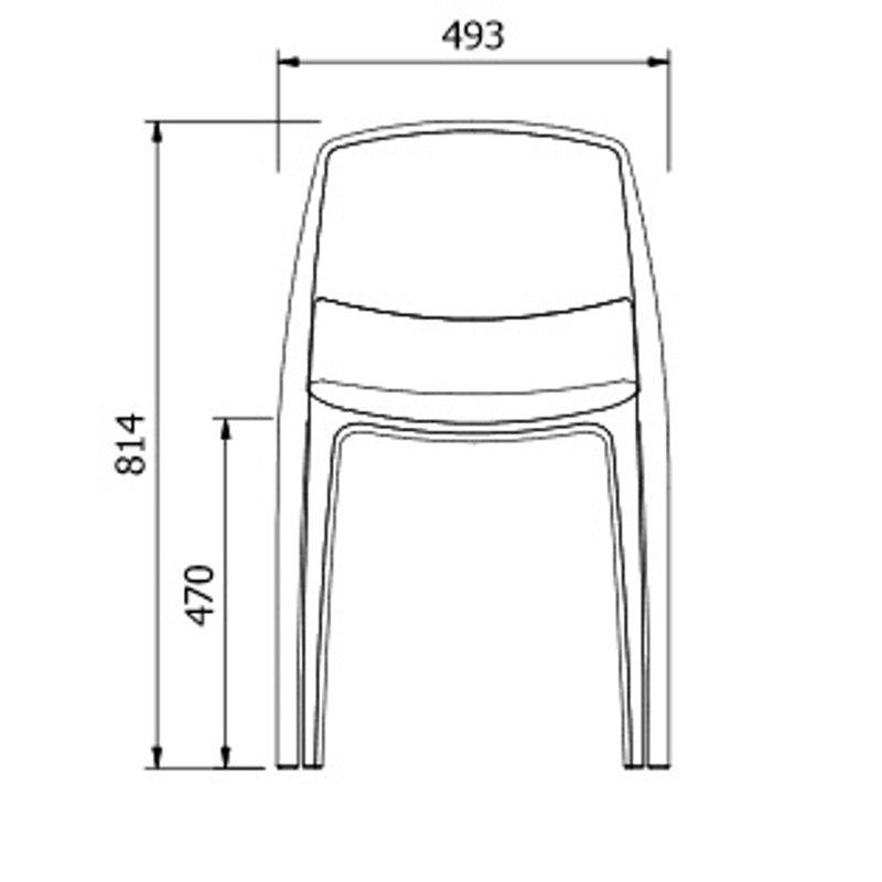 Smart Outdoor Dining Side Chair, White