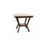 Table de salle à manger à hauteur de comptoir en bois massif avec tablette