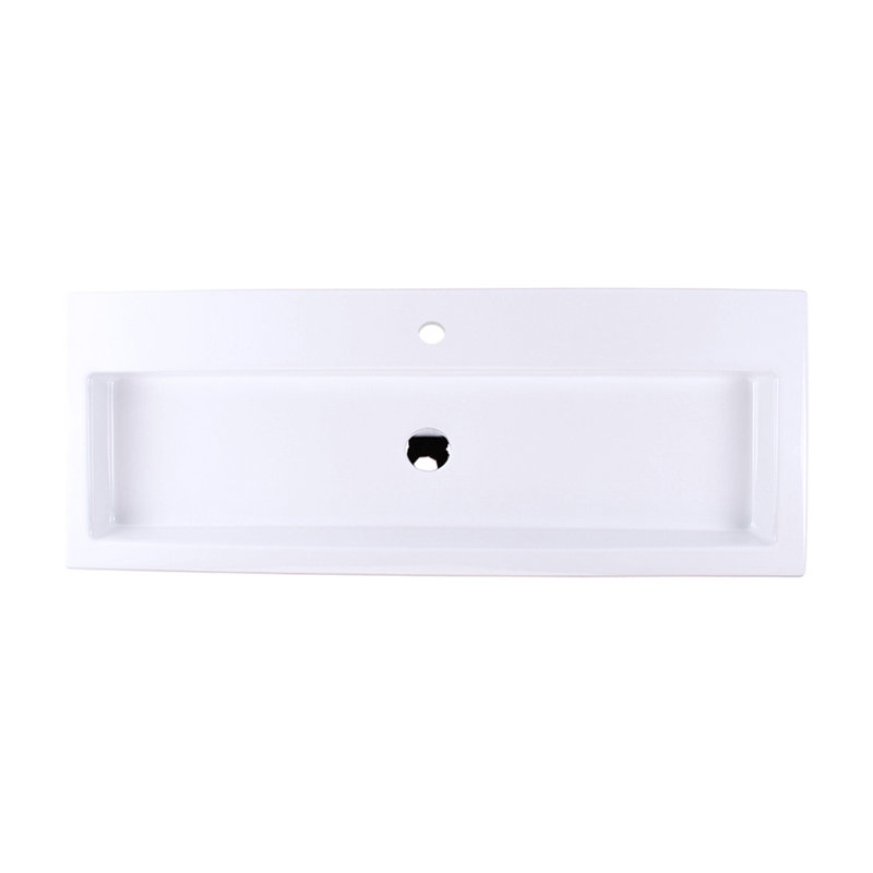 Aquaquattro 47.5'' L Bathroom Sink, Single Hole