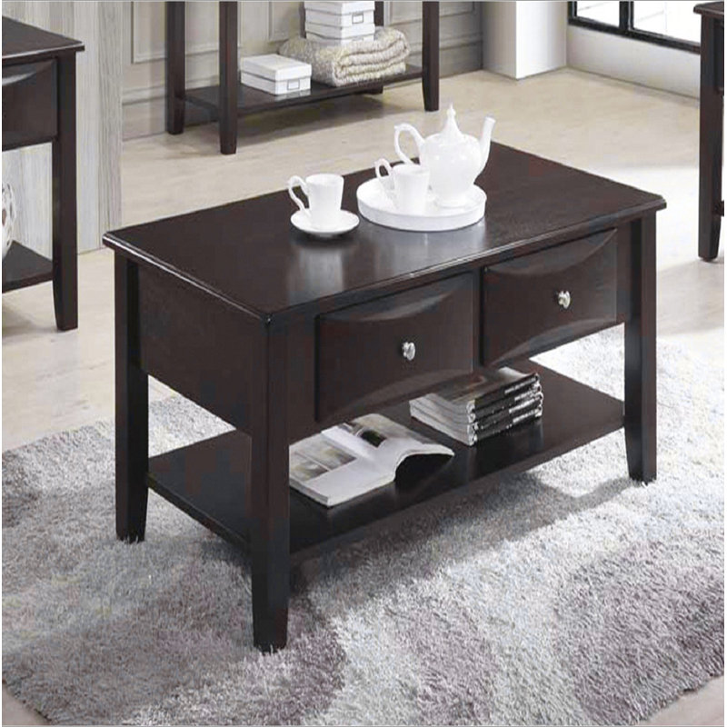 Table basse à deux tiroirs