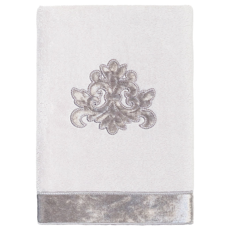  100% Turkish Cotton Hand Towel, Silver