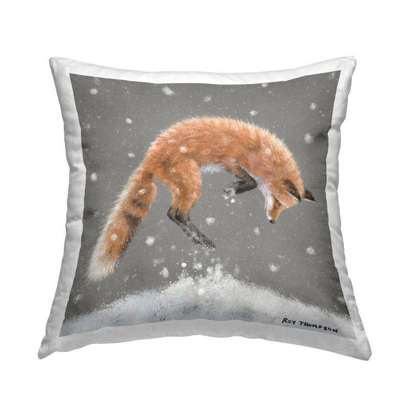Coussin décoratif «Snowy Winter» par Roy Thompson