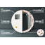 Huldar Glass Flat Wall Mirror