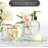 Transparent glass bathroom accessory set