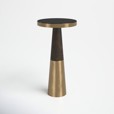 Kat Glass Top End Table