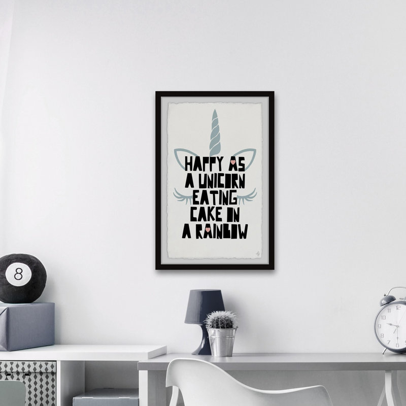 Impression encadrée Maile «Eating Cake on a Rainbow», H 24 po x l 16 po x P 1,5 po