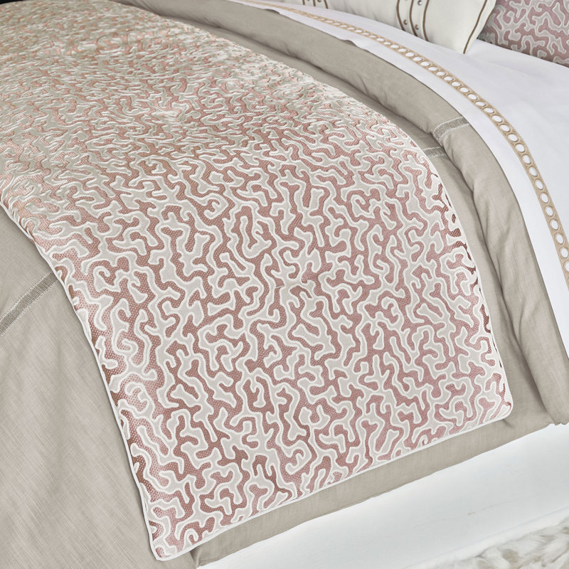 Emmeline Abstract Bed Scarf, King