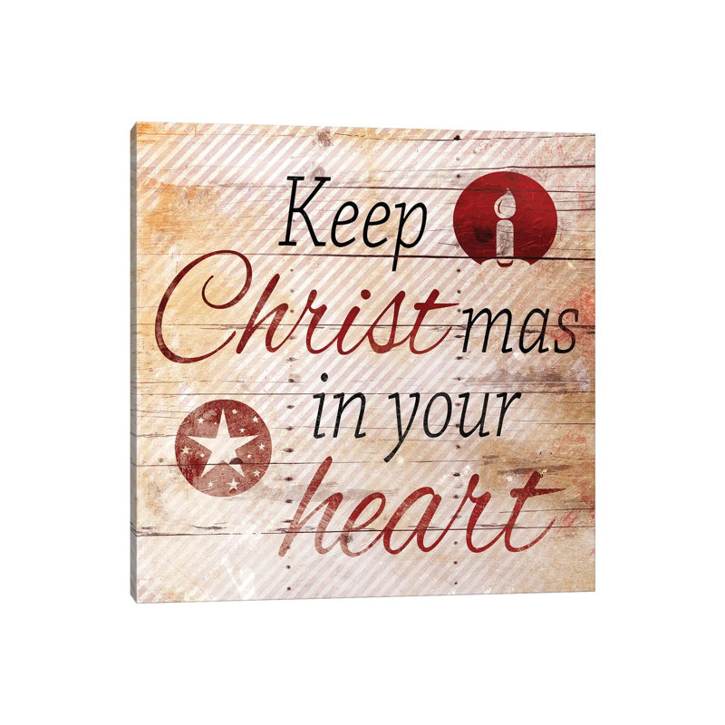 Christmas In Your Heart by Jace Grey - Wrapped Canvas Print, 30.48 cm H x 30.48 cm W