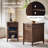 Eckhoff 16''W 1-Drawer End Table With Adjustable Shelf