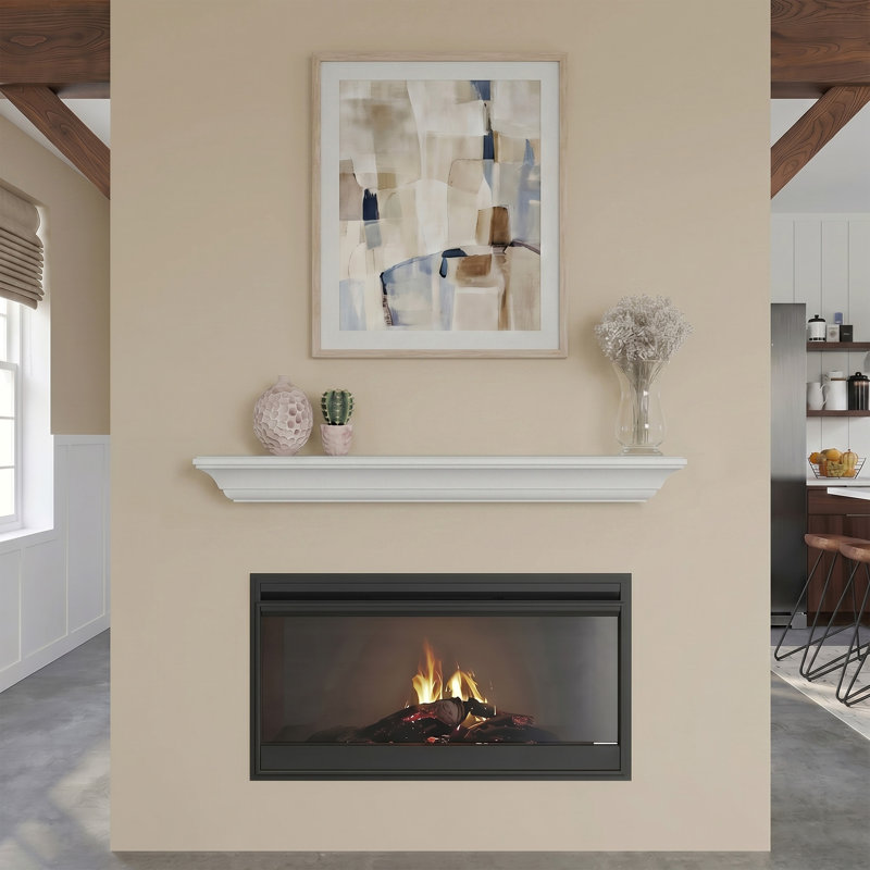 Manteau de cheminée, 72", White