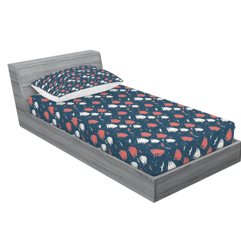 Ensemble de draps Daisy, Twin XL Sheet Set + Fitted Sheet + 1 Pillowcase, Patterned