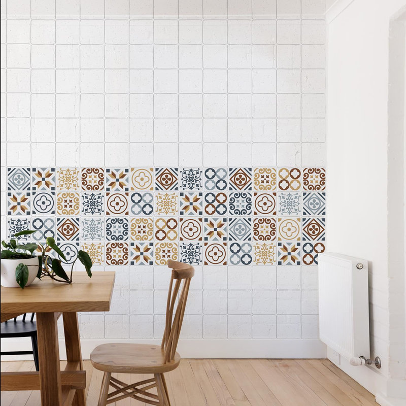 25.4cm W x 25.4cm L PVC Peel and Stick Mosaic Tile