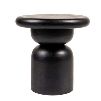 Round Mango Wood Accent Table