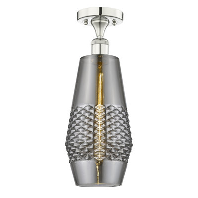 Zhibek Glass Semi Flush Mount