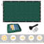 Écran de protection d'intimité en PEHD vert foncé 6 pi x 50 pi, barrière de clôture extérieure 130 GSM avec bords noirs renforcés et œillets doubles-88613154-88613157