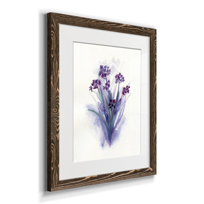«Pretty in Purple II», reproduction d'art sur papier encadrée