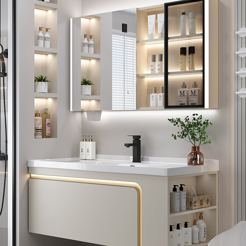 Simple and modern bathroom cabinet