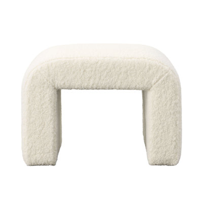 Kenneth Sheepskin Bench, Cream