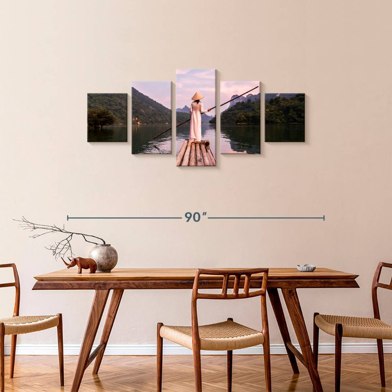 Hanoi Lake Raft, 34" H x 74" W