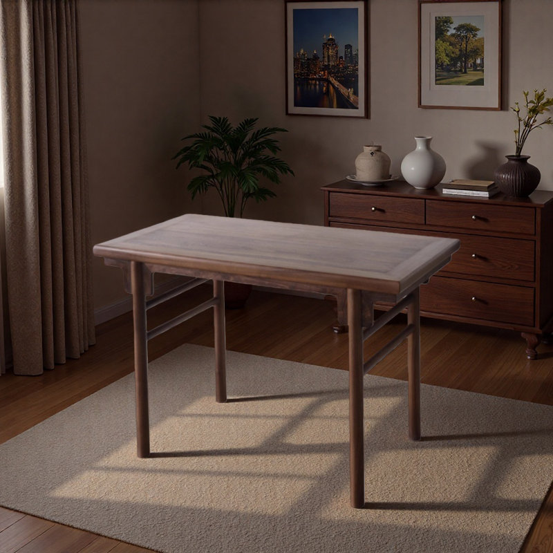 Bureau et table basse en noyer de qualité, H 29,52 po x l 42,51 po x P 22,83 po