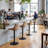 Modern Height Adjustable Swivel Bar Stools Upholstered Leather Barstool Kitchen Island Chairs With Metal Frame-1949709381