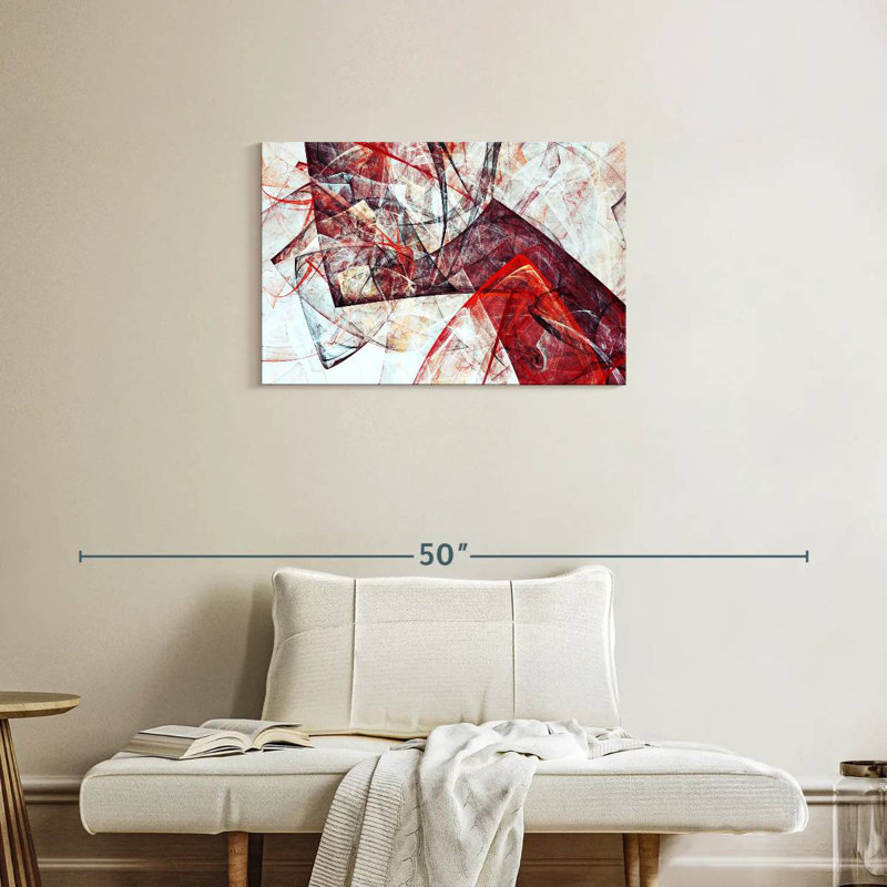 Avery Scarlet - abstrait dynamique, H 20 po x l 30 po