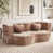 Polyester taupe chaud est en rupture de stock