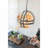 4 - Light Galvanized Chandelier, Hanging Light Fixture with Adjustable Chain for Kitchen Dining Room Foyer Entryway, Bulb Not Included