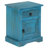 August Grove® Bedside Table Solid Mango Wood 15.7"X11.8"X19.7" Blue