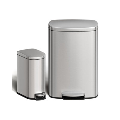 Stainless Steel Kitchen Rubbish Bin - 60 L